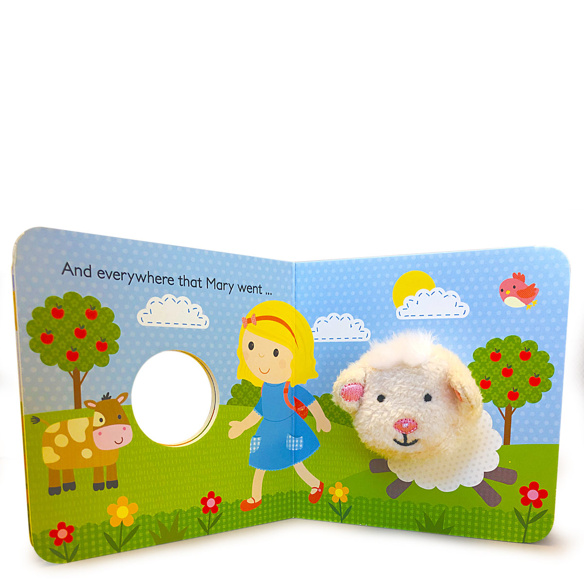 Finger Puppet Board Book | Mary Had a Little Lamb Nursery Rhyme