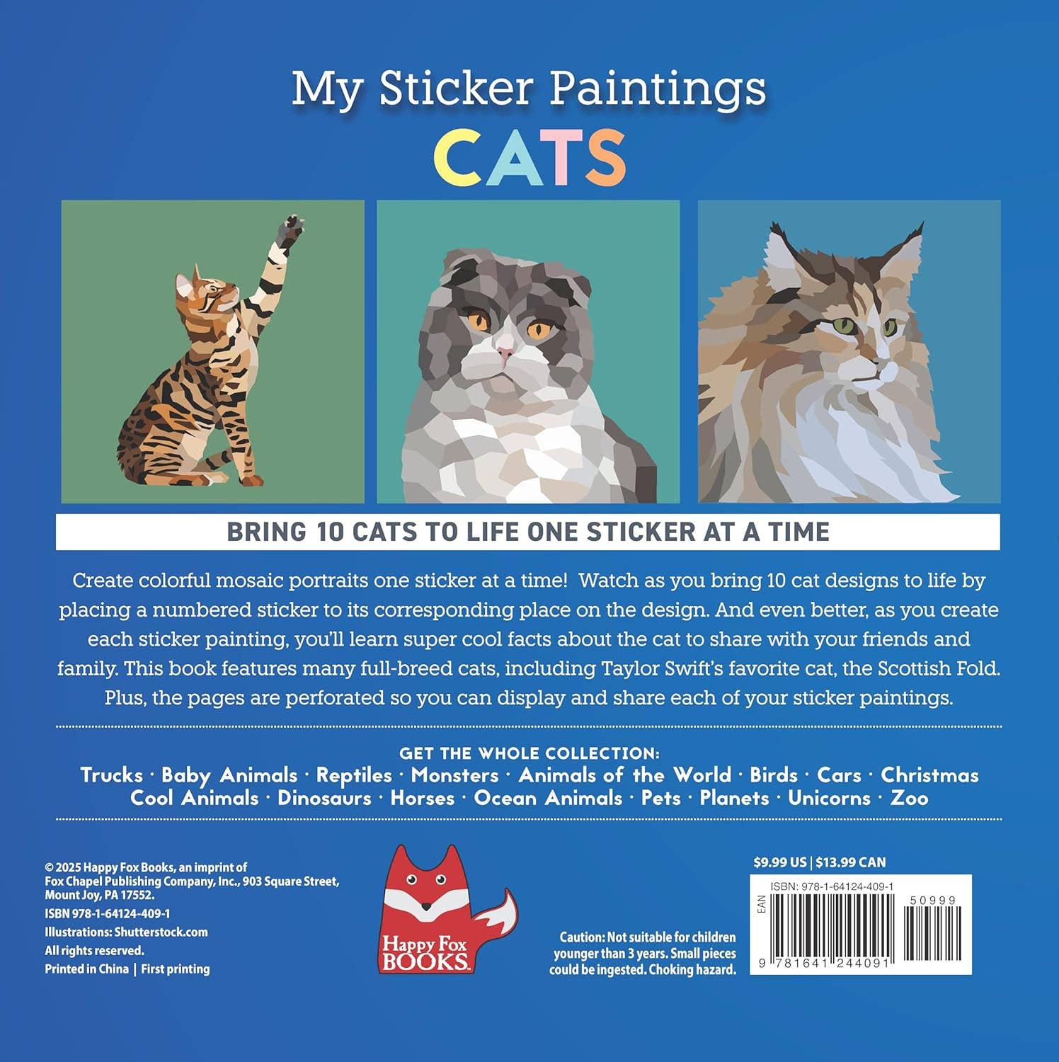 Sticker Painting Book | Cats