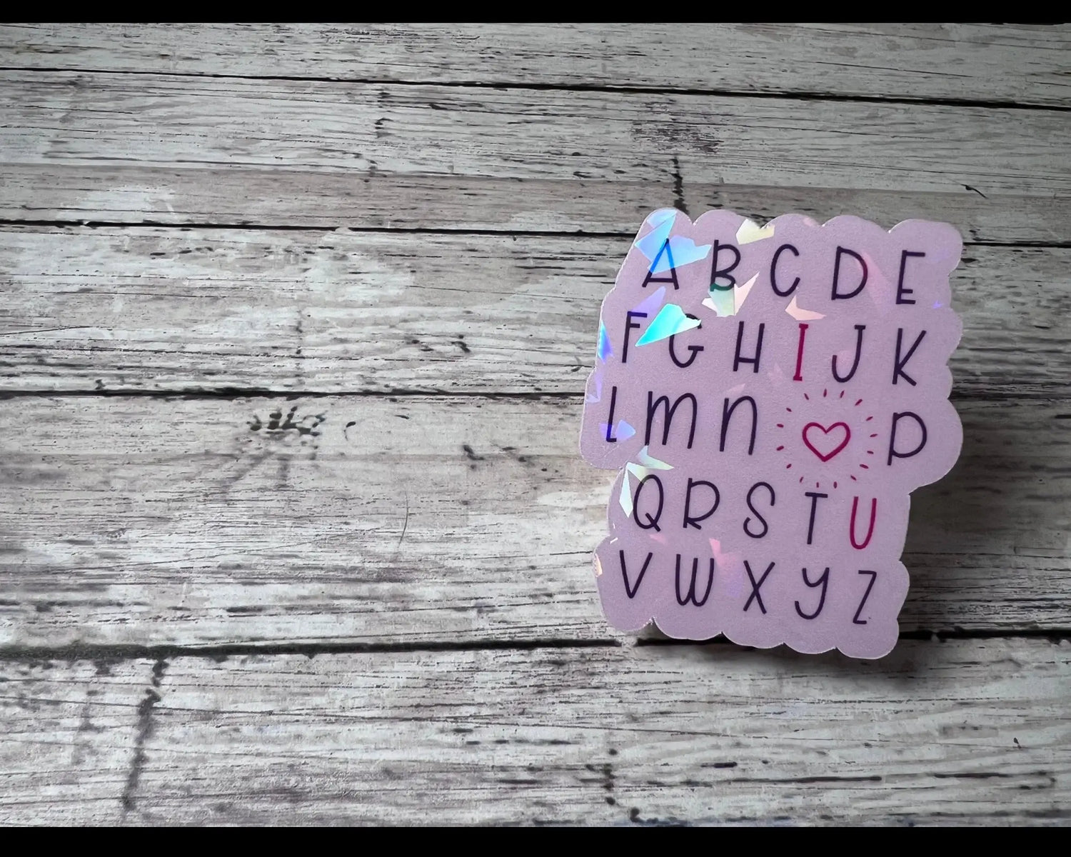 Sticker / Decal | Teacher, I love you, ABC