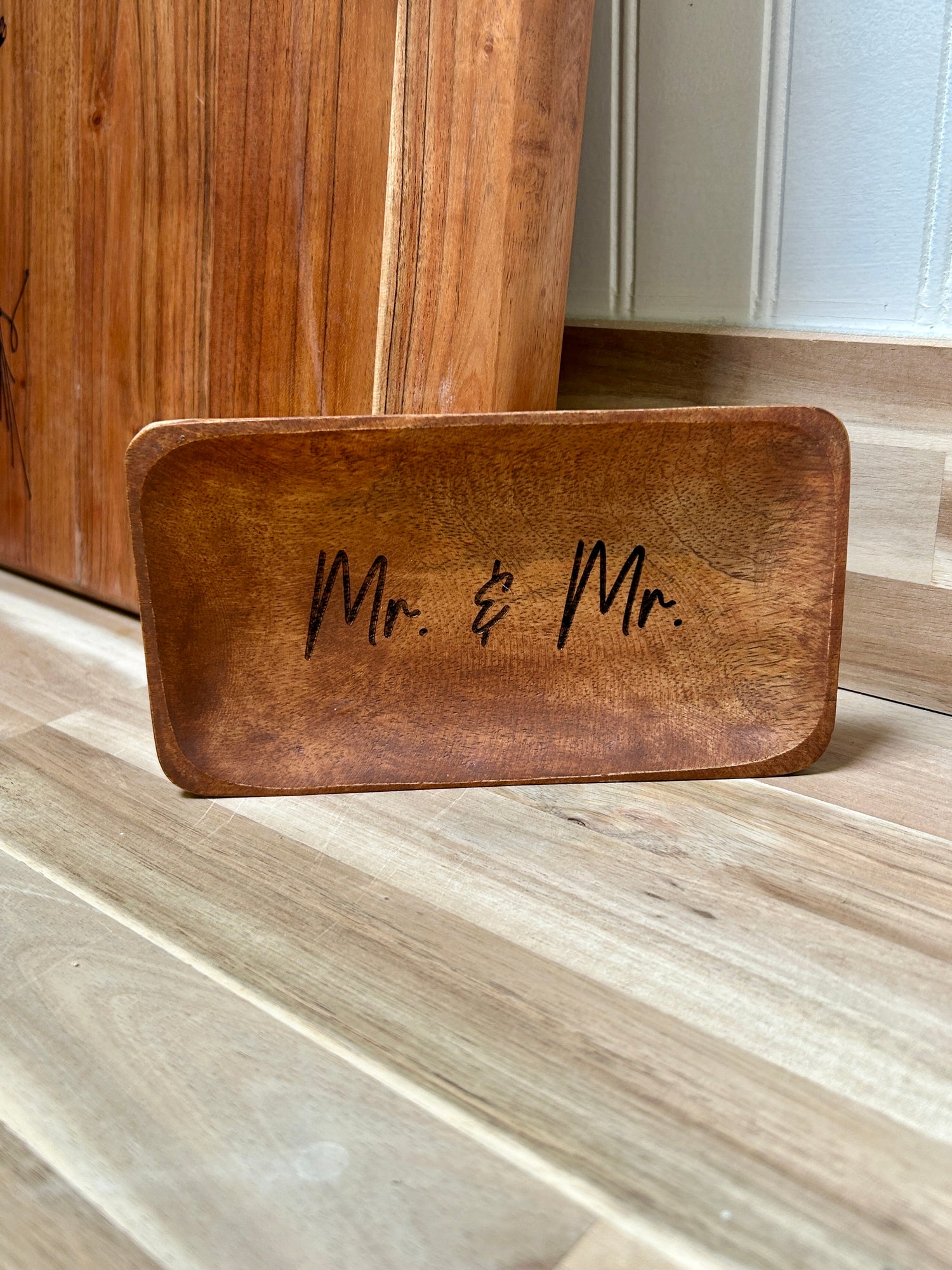 Wedding Gift Trinket Tray | Wooden Engraved
