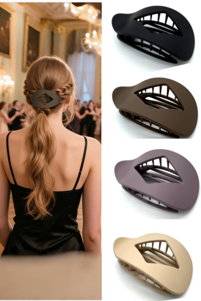 Matte ABS Hair Claw Clip – Secure Grip Minimalist Design