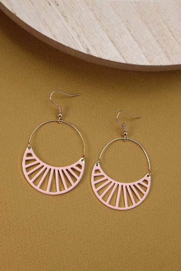 HALF MOON DROP EARRINGS | GOLD