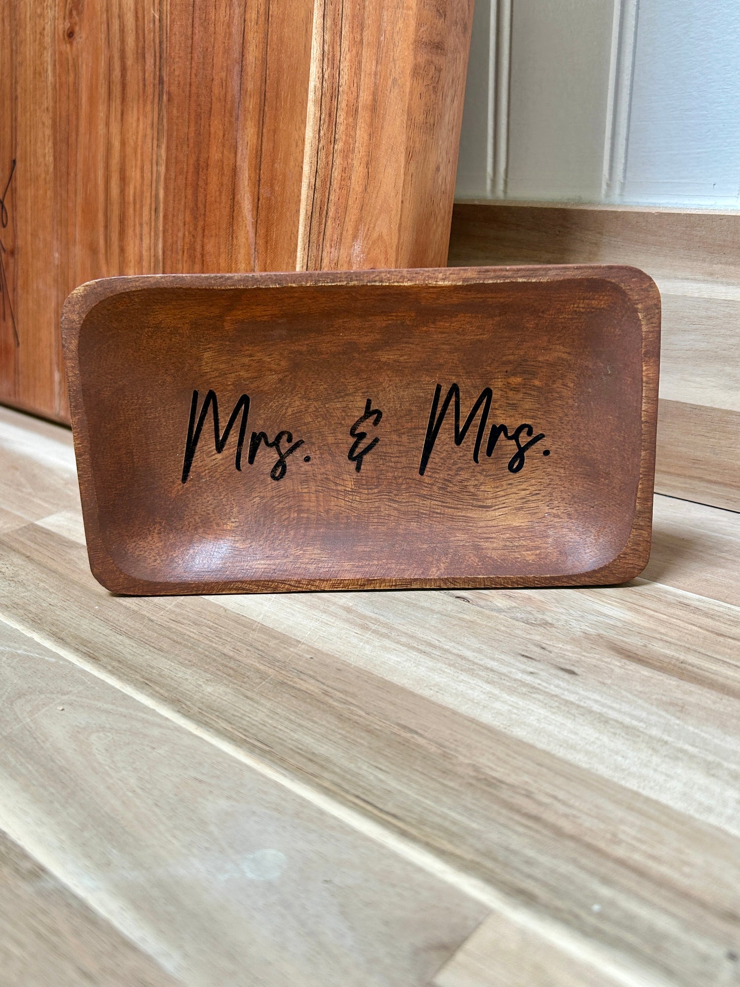 Wedding Gift Trinket Tray | Wooden Engraved