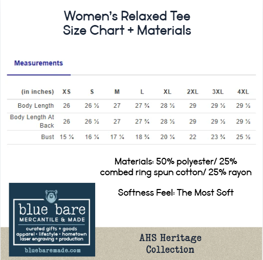 Women's Relaxed Vintage Wash Tee | AHS Heritage Bulldog Design