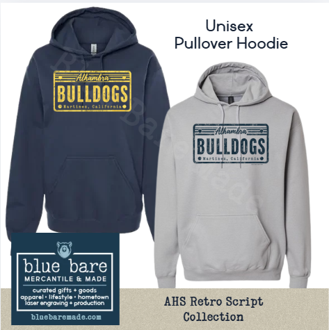 Unisex Pullover Hoodie Sweatshirt | AHS Vintage License Plate Design