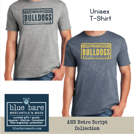 Unisex Crewneck Tee | AHS Vintage License Plate Design