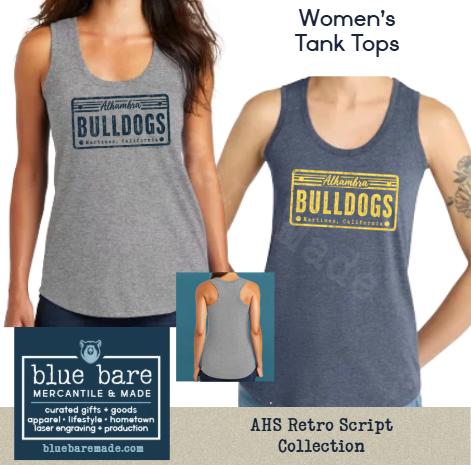 Women's Racerback Tank | AHS Vintage License Plate Design
