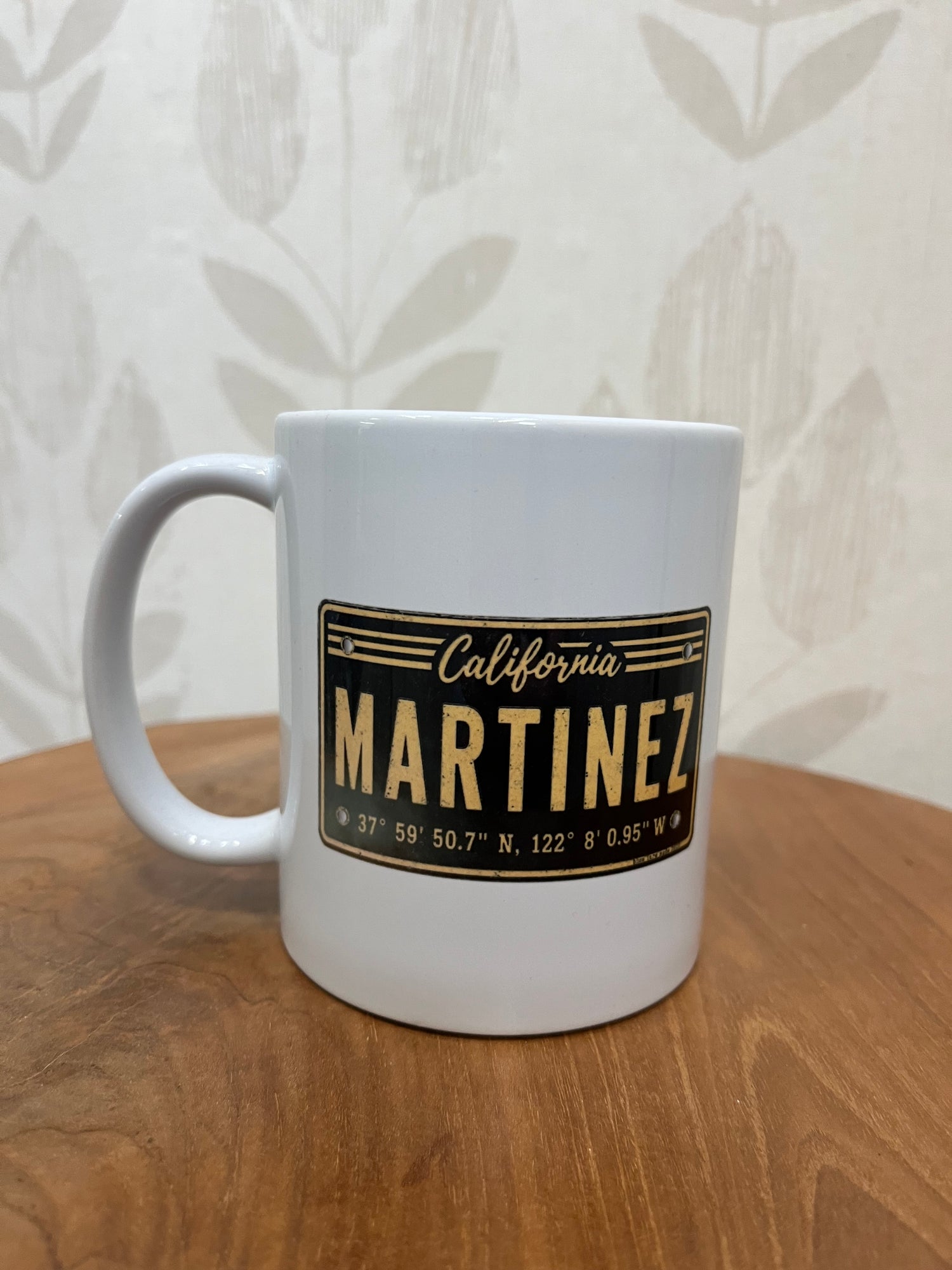Ceramic Mug | Vintage License Plate Martinez Design
