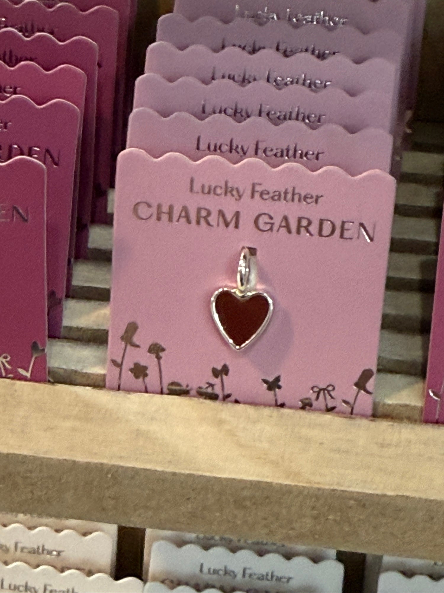 Jewelry Charm Garden - Red Enamel Heart