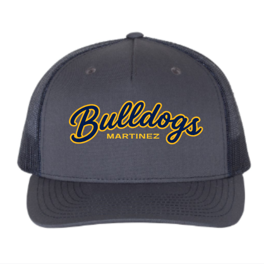 Alhambra Hat | Embroidered Trucker with Bulldogs Script