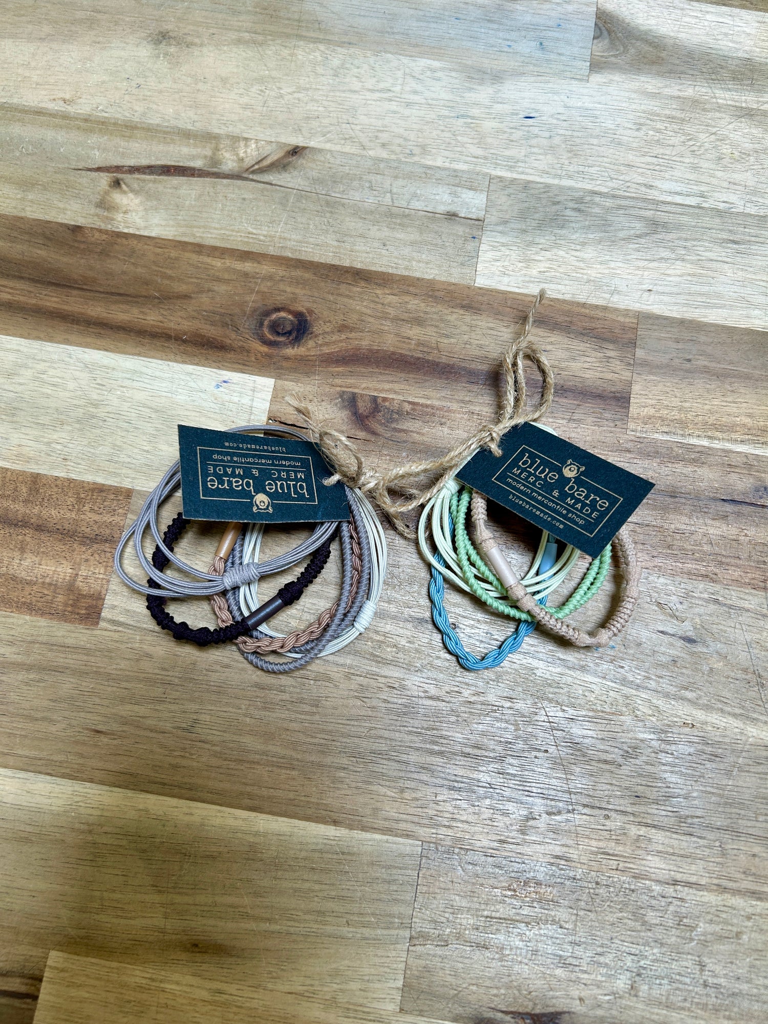 Bows & Knots Stackable Hair Tie Bracelet Set