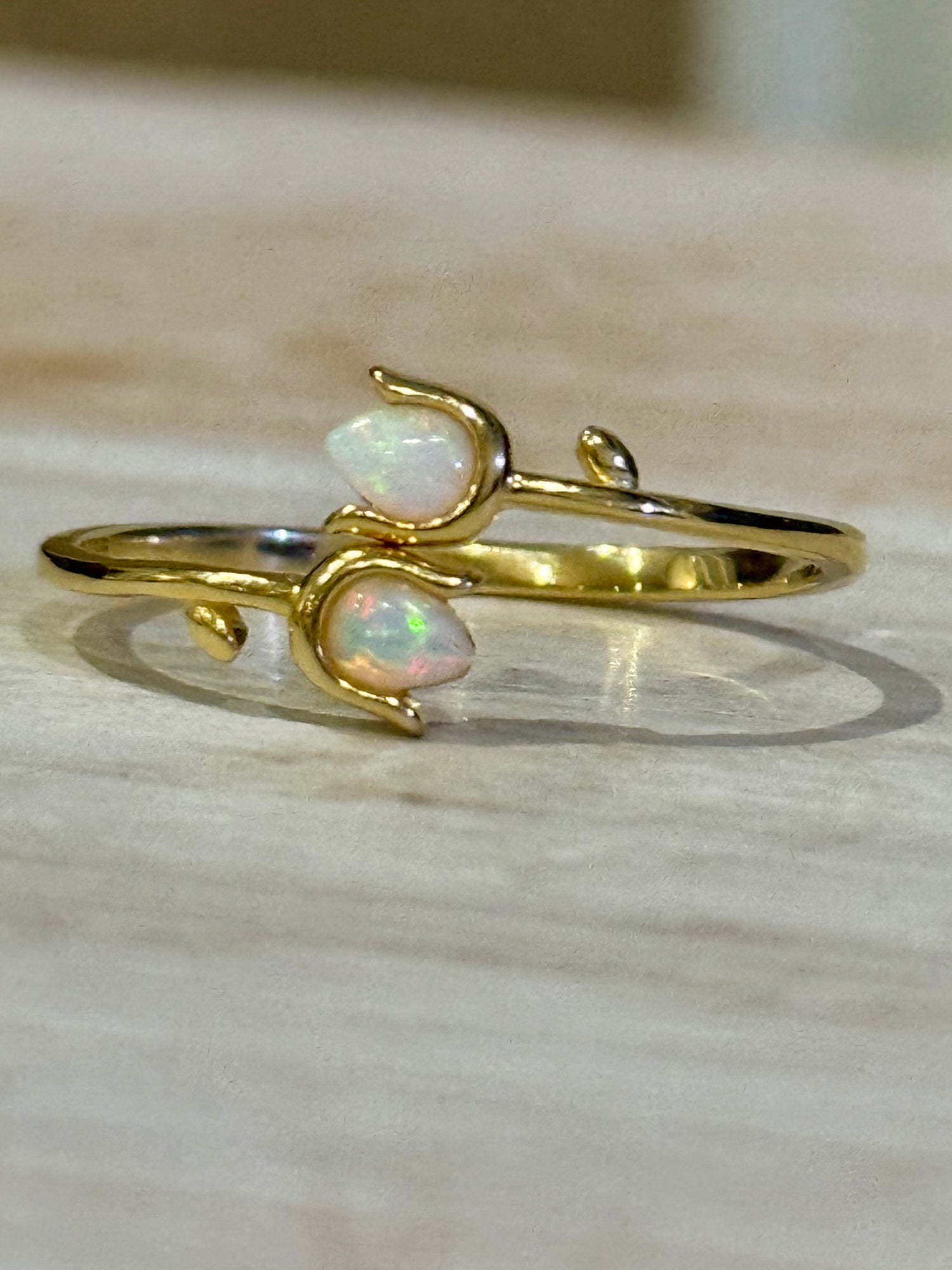 Stainless Steel Ring | Opal Tulip