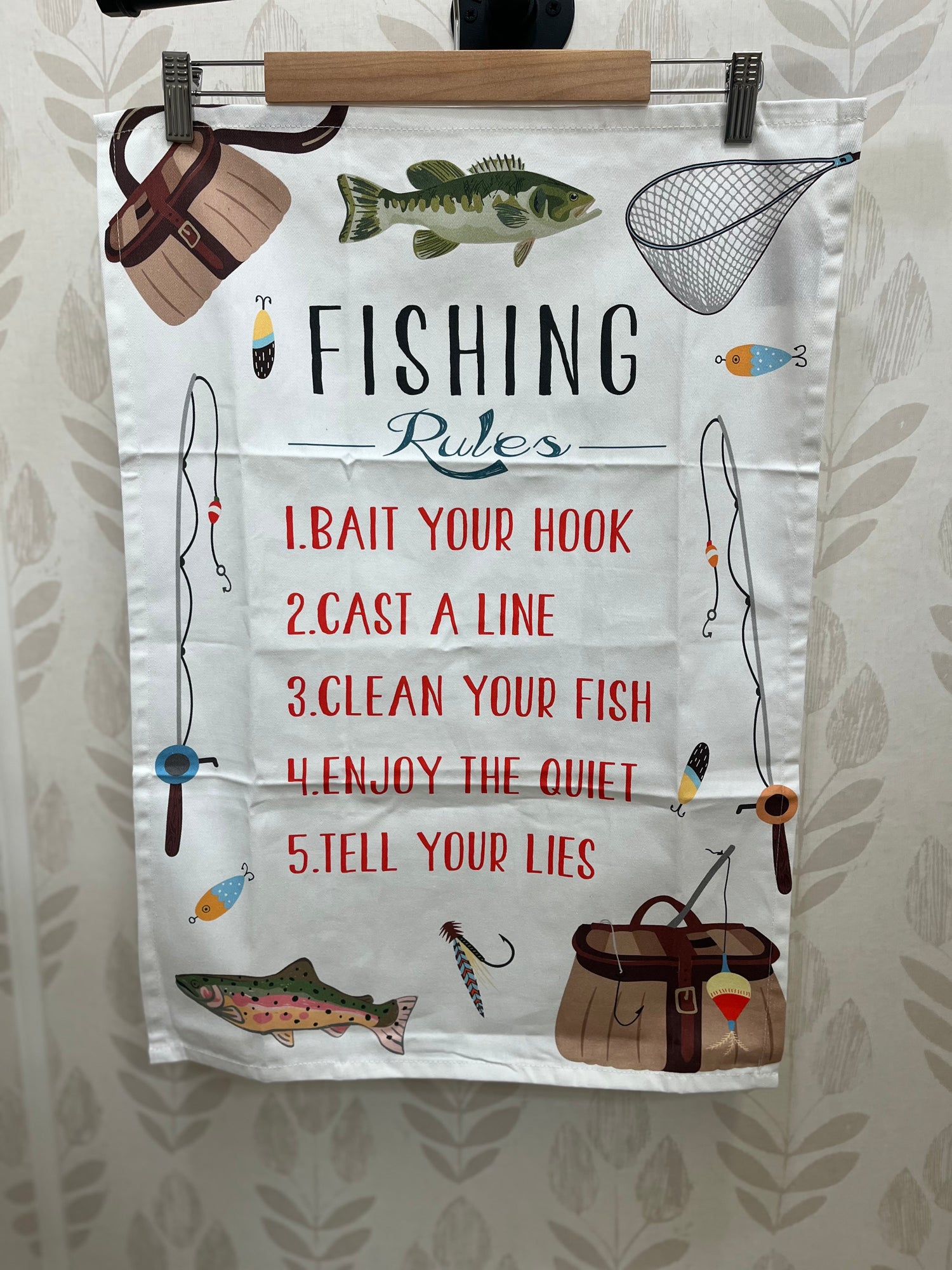 Kitchen /Tea Towel Set | Fishing Rules