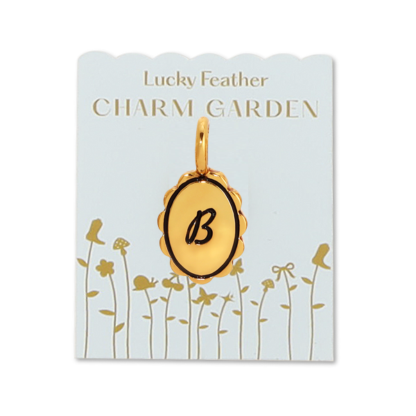 Jewelry Charm Garden - Scalloped Initial Letter Charms