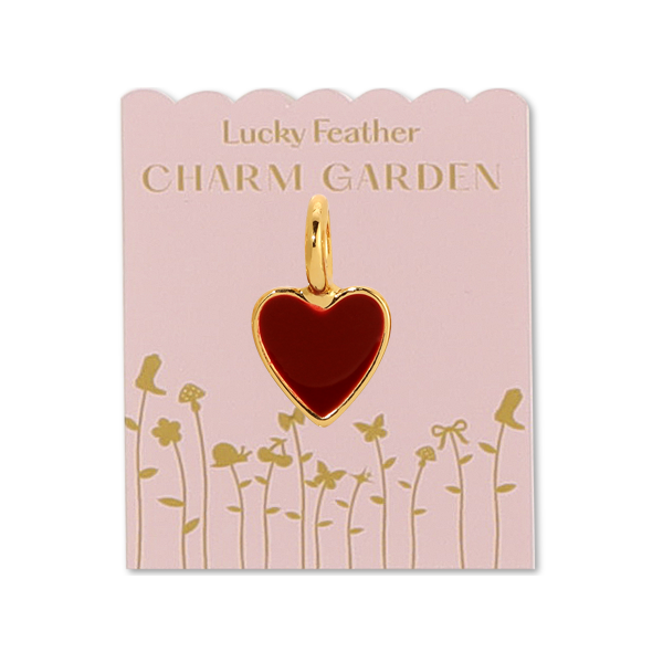 Jewelry Charm Garden - Red Enamel Heart