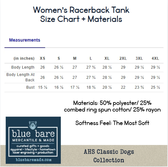 Women's Racerback Tank | AHS Classic Bulldogs Design
