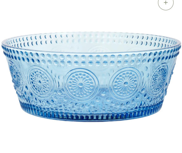 Glass Bowl Pair | Blue Vintage Charm