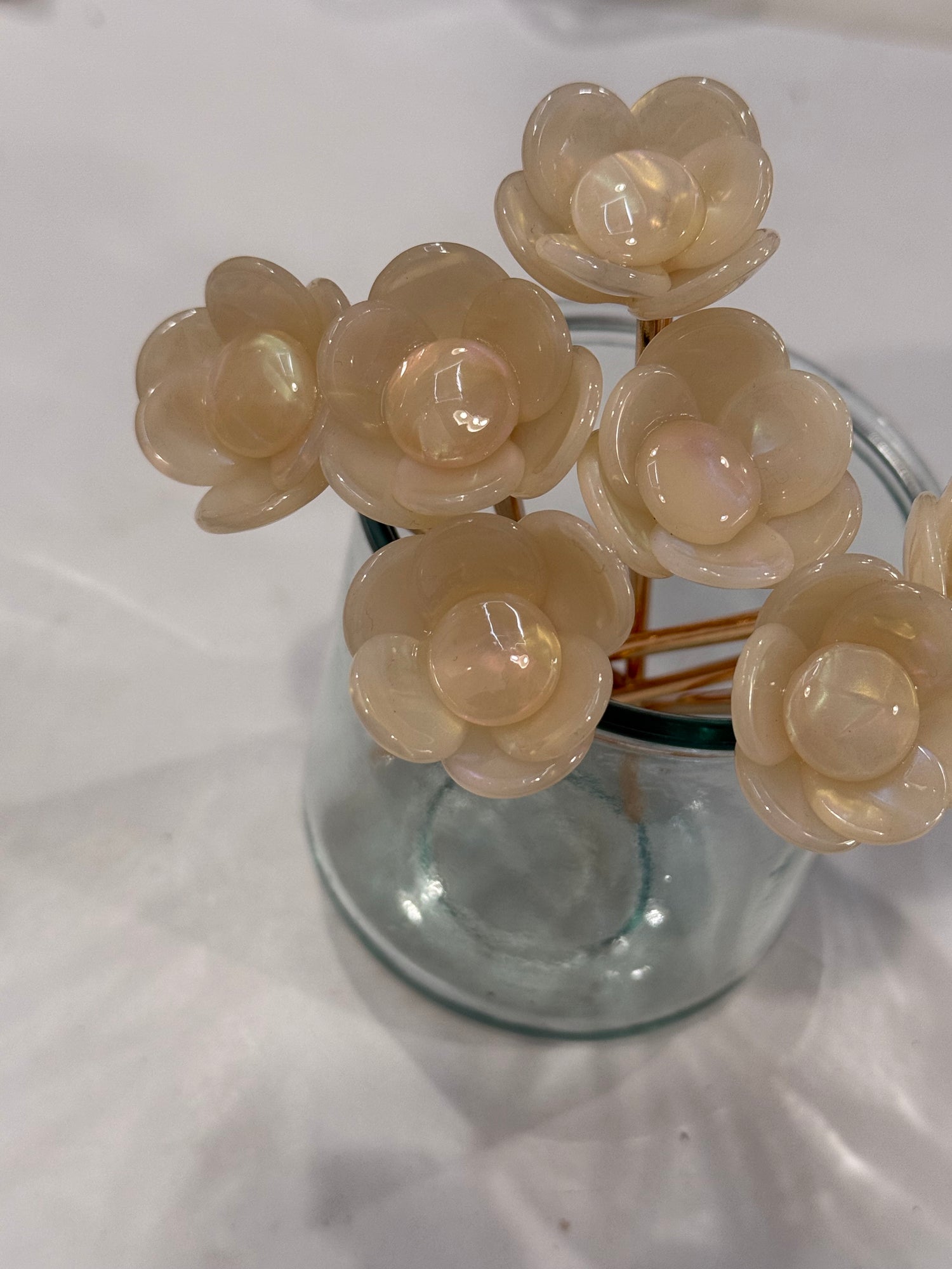 Hair Pin | Acetate Flower Pearl Hair Stick