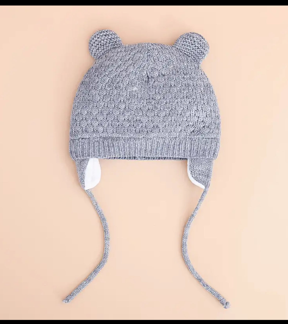 Toddler Beanie | Ties with Bear Ears