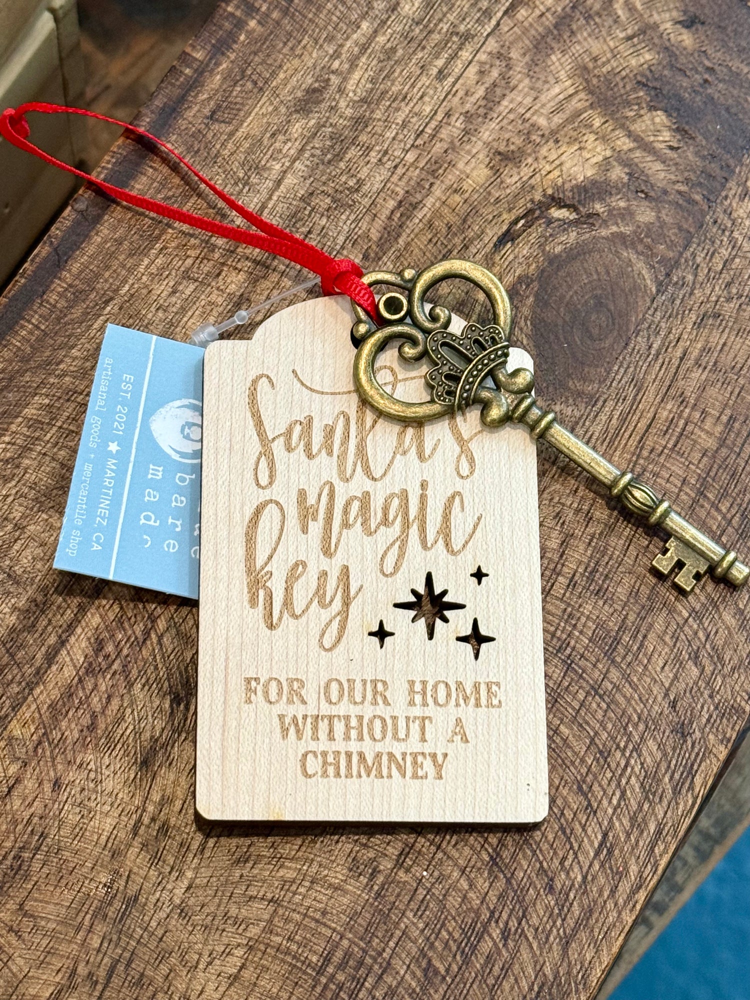 Christmas Ornament | Santa's Magic Key (for homes without a chimney)