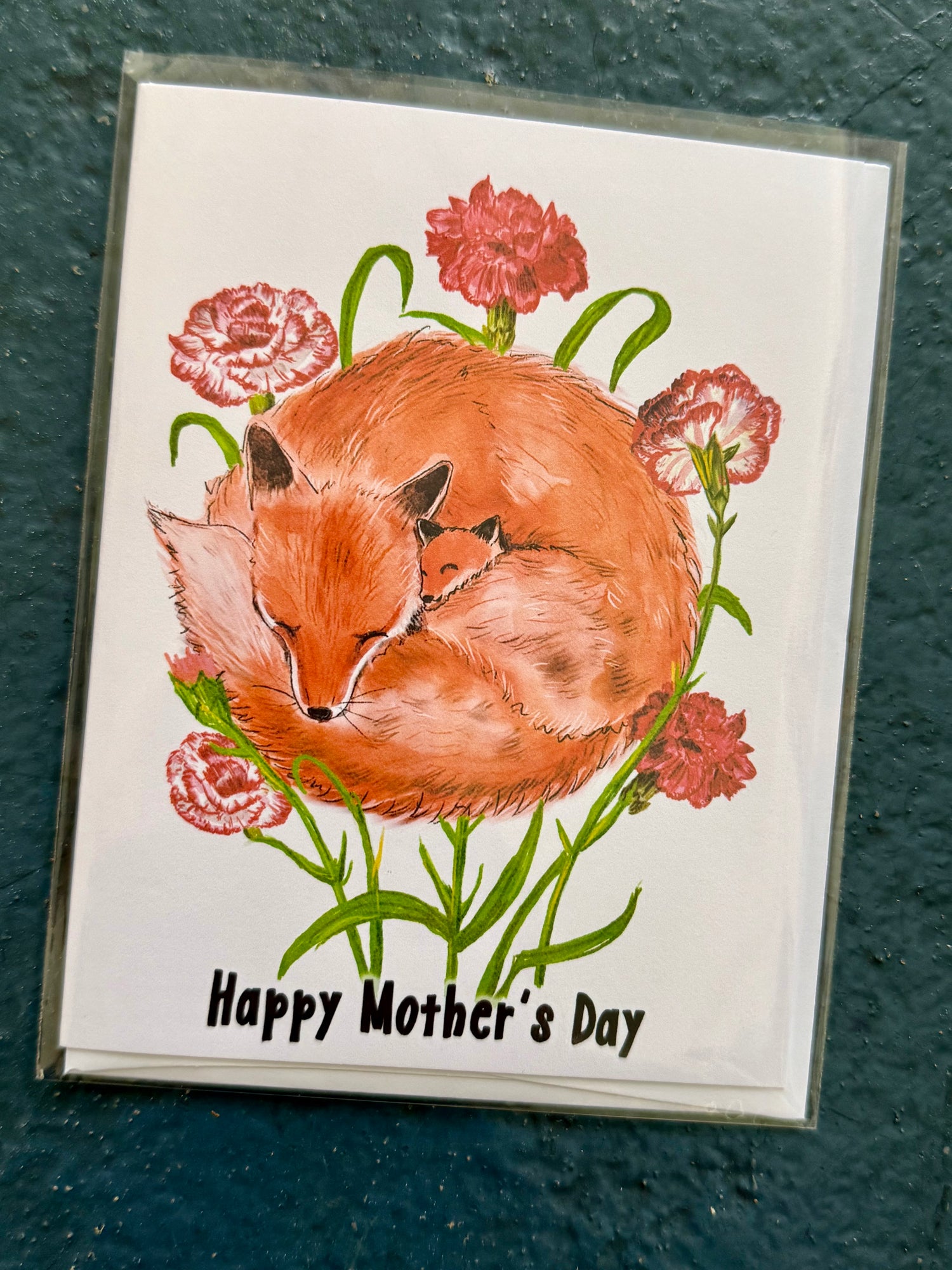 Mother's Day Card | Cuddly Foxes