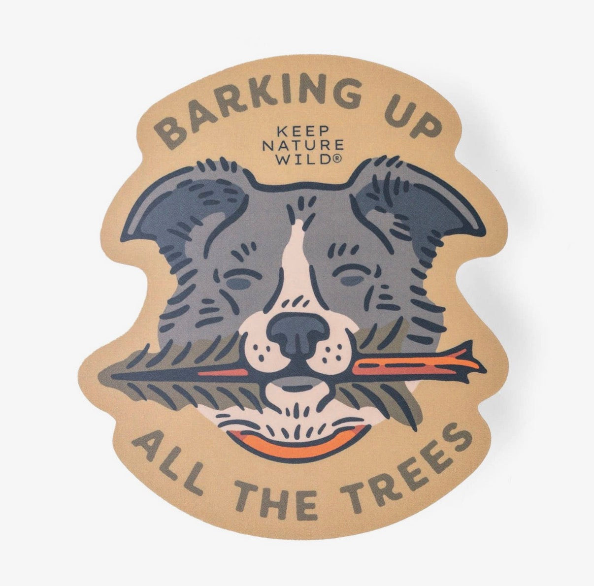 Vinyl Sticker | Barking Up All the Trees Dog