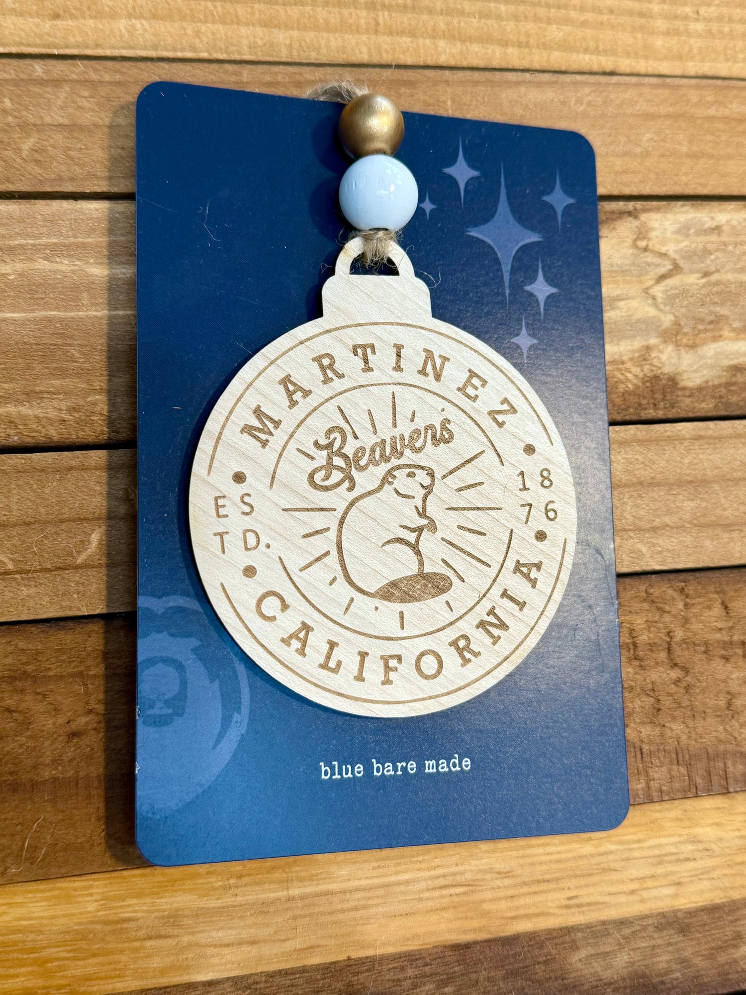 Martinez Ornament | Martinez Beavers