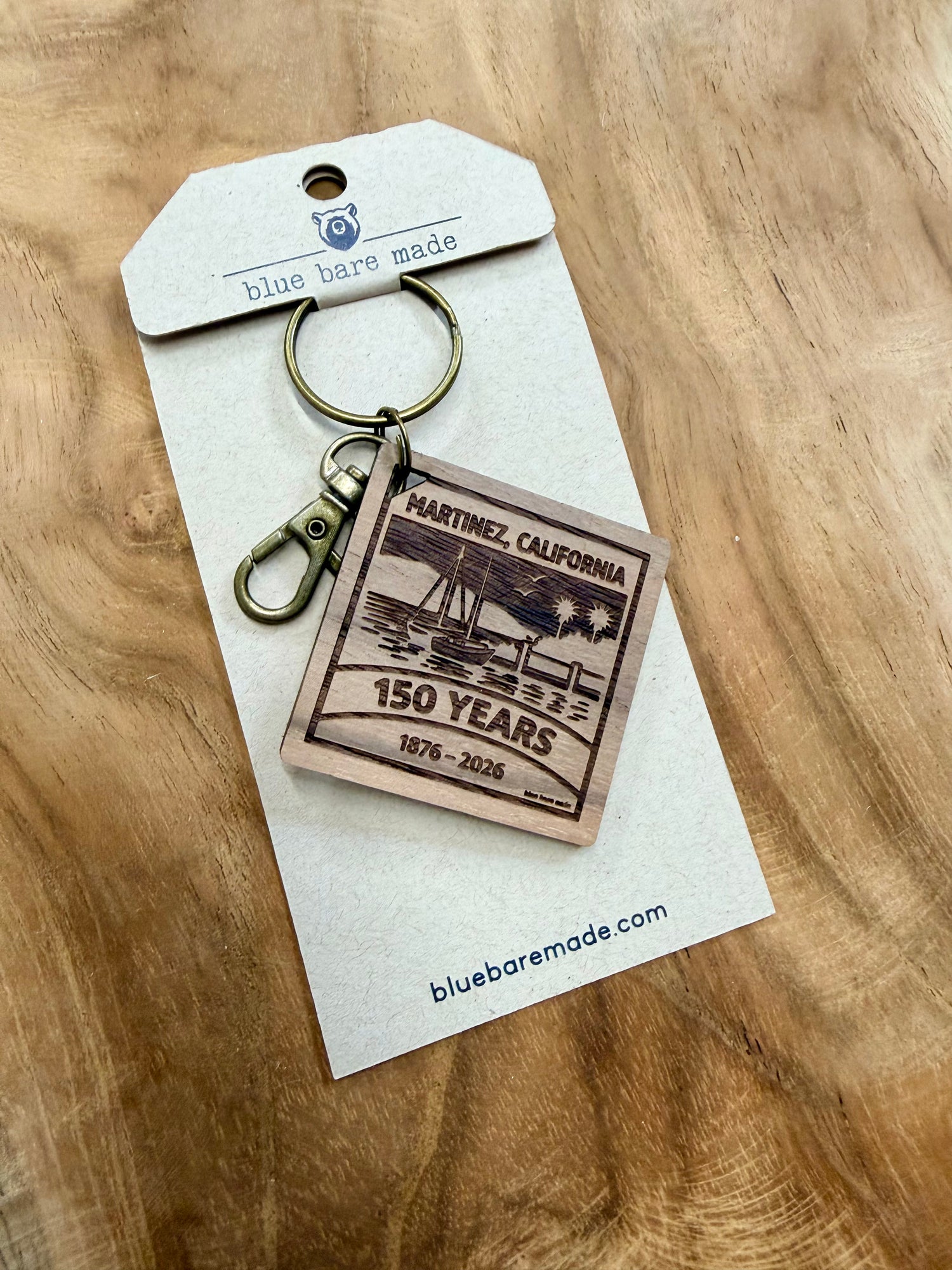 Wooden Keychain | Limited Edition: Martinez 150th Anniversary Marina