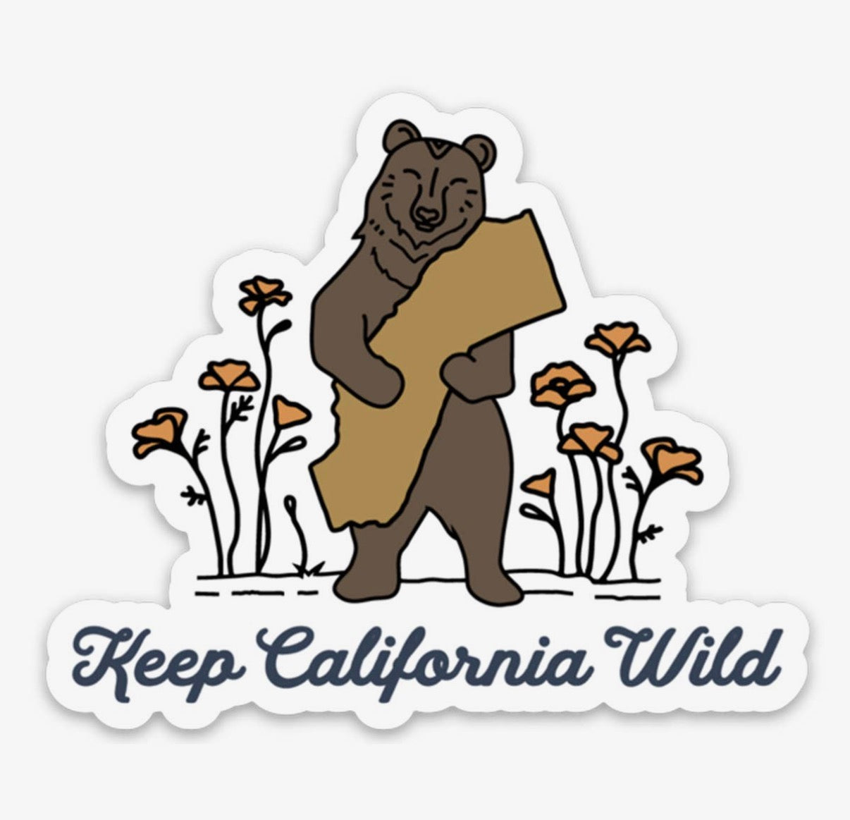 Vinyl Sticker | Keep California Wild Bear