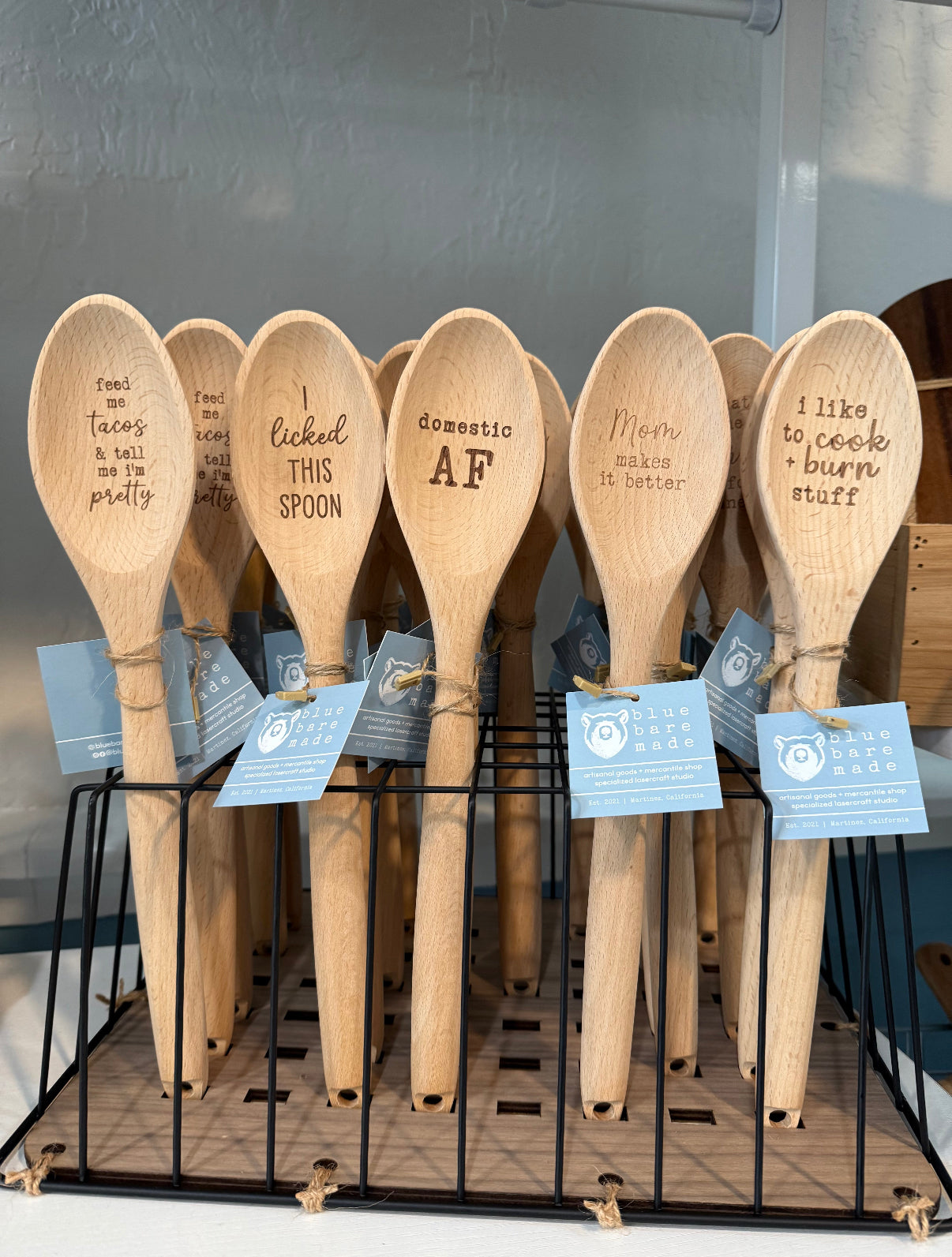 Engraved Wood Spatula | Love + Light Hanukkah