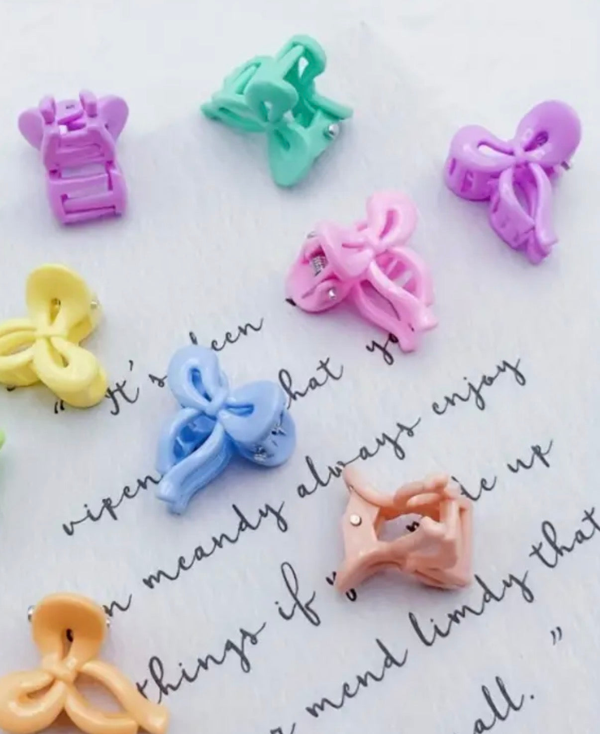 Hair Claw Clip Set | Mini Bows