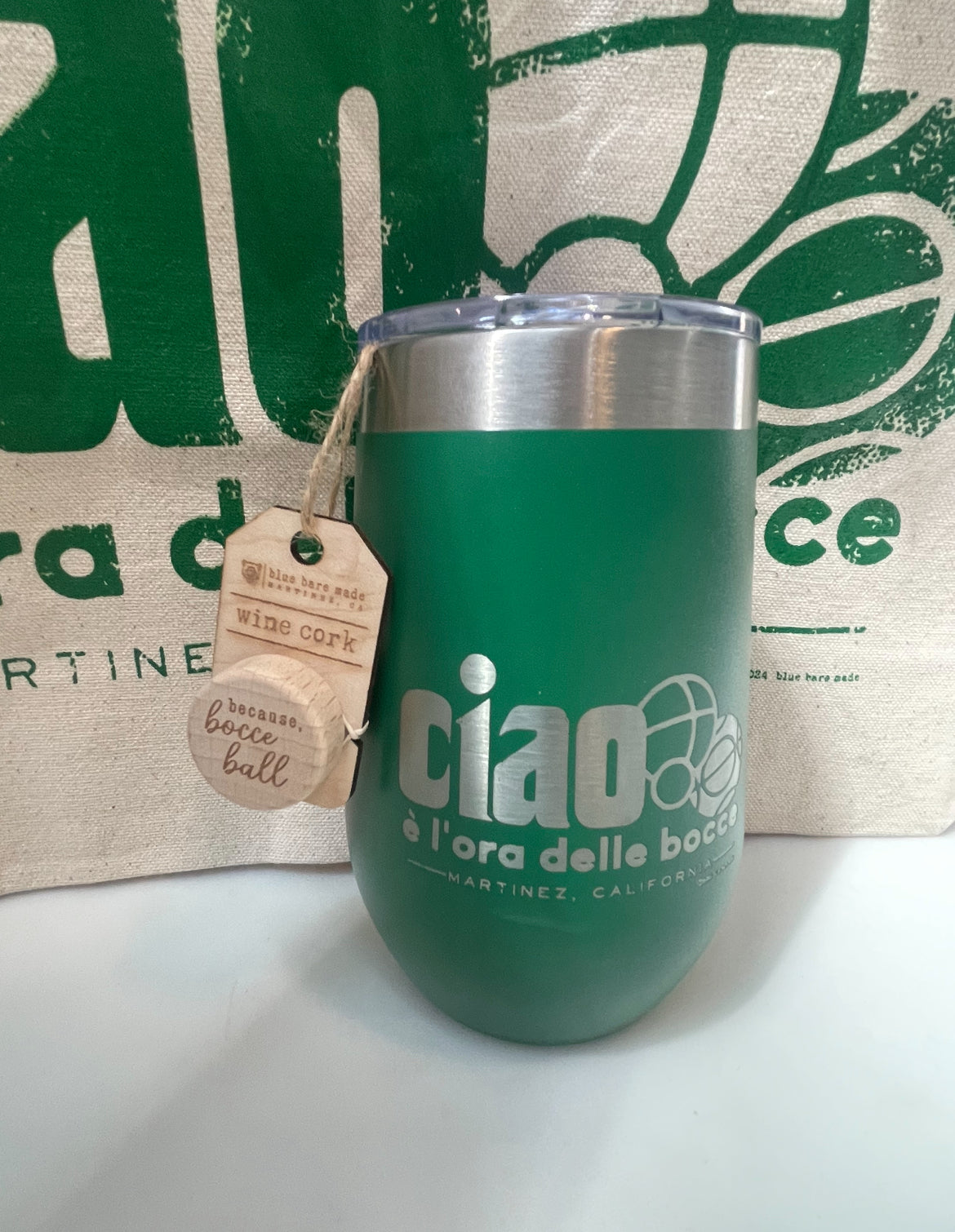 Drinkware | Large Stemless Tumbler | Ciao, it's time for bocce