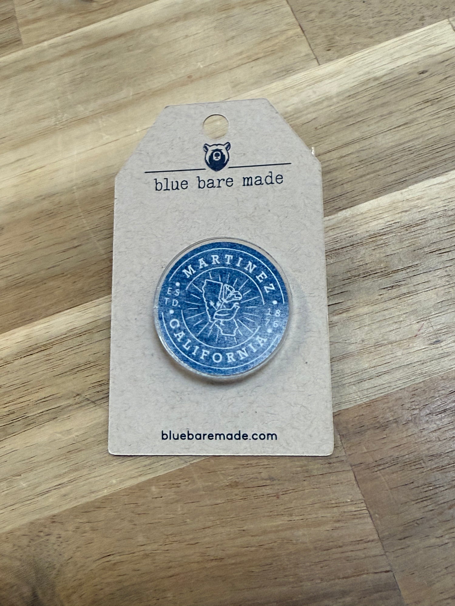 Acrylic Lapel Pin | Martinez Round Logo