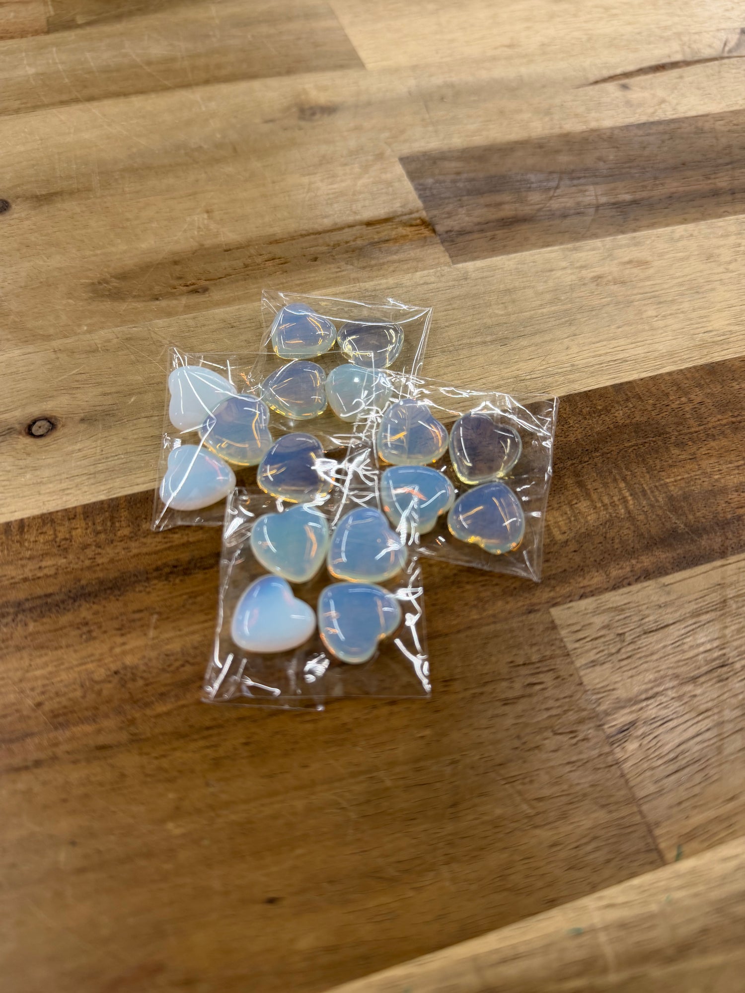 Mini Opalite Hearts | Set of Four