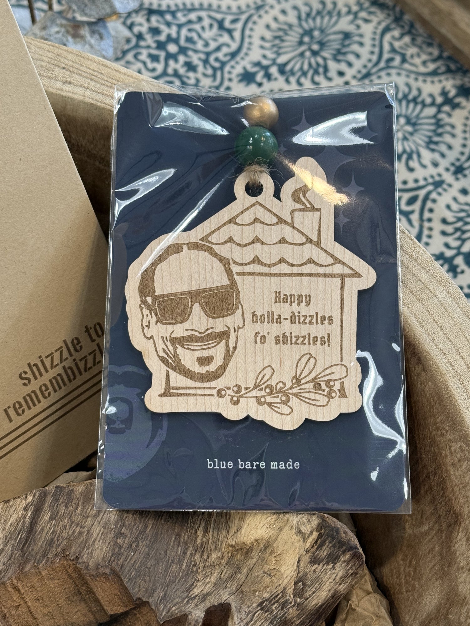 Wooden Ornament | Snoop - Happy Holla Dizzles fo' Shizzles!