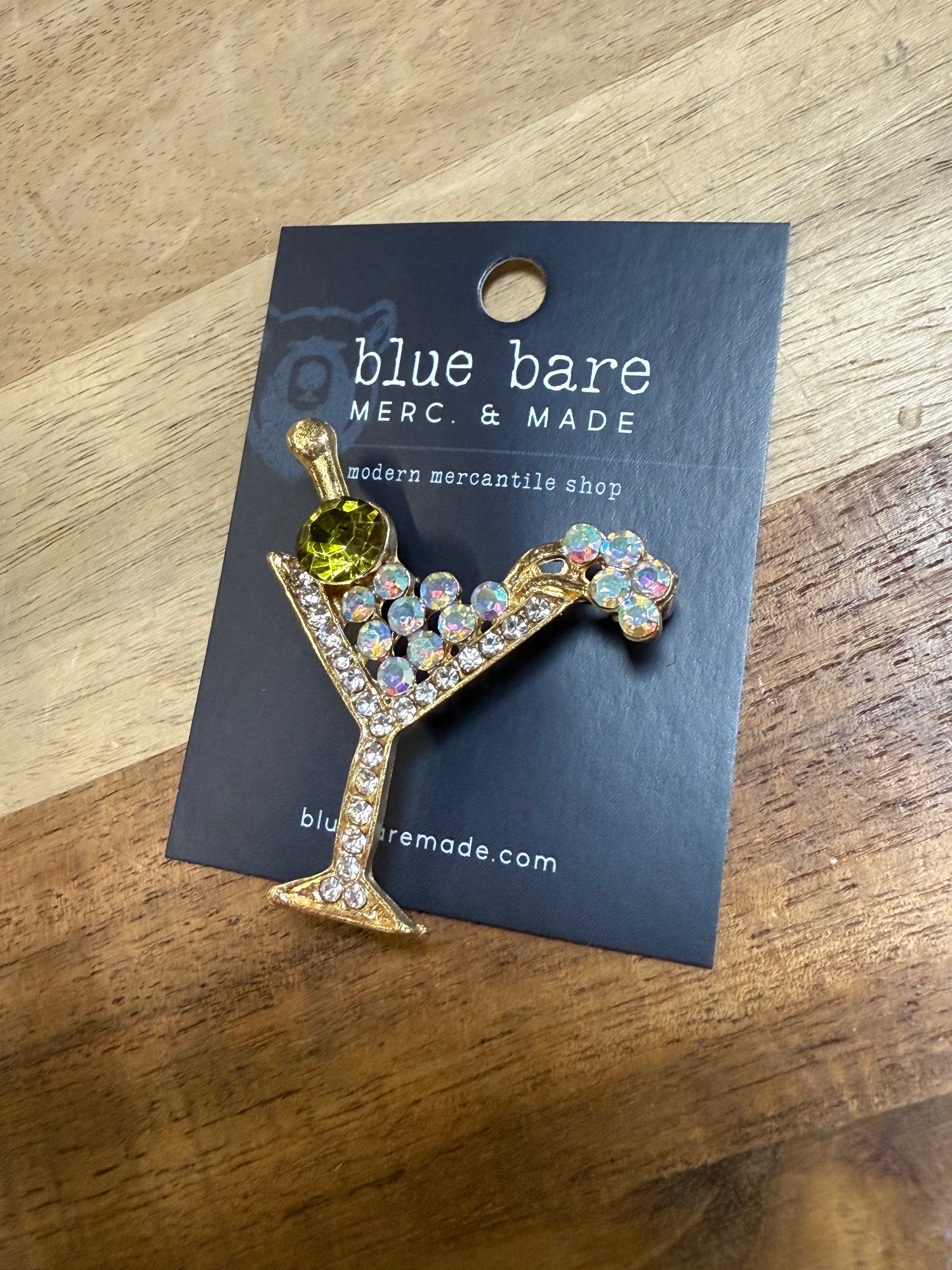 Brooch Pin | Retro Martini Cocktail