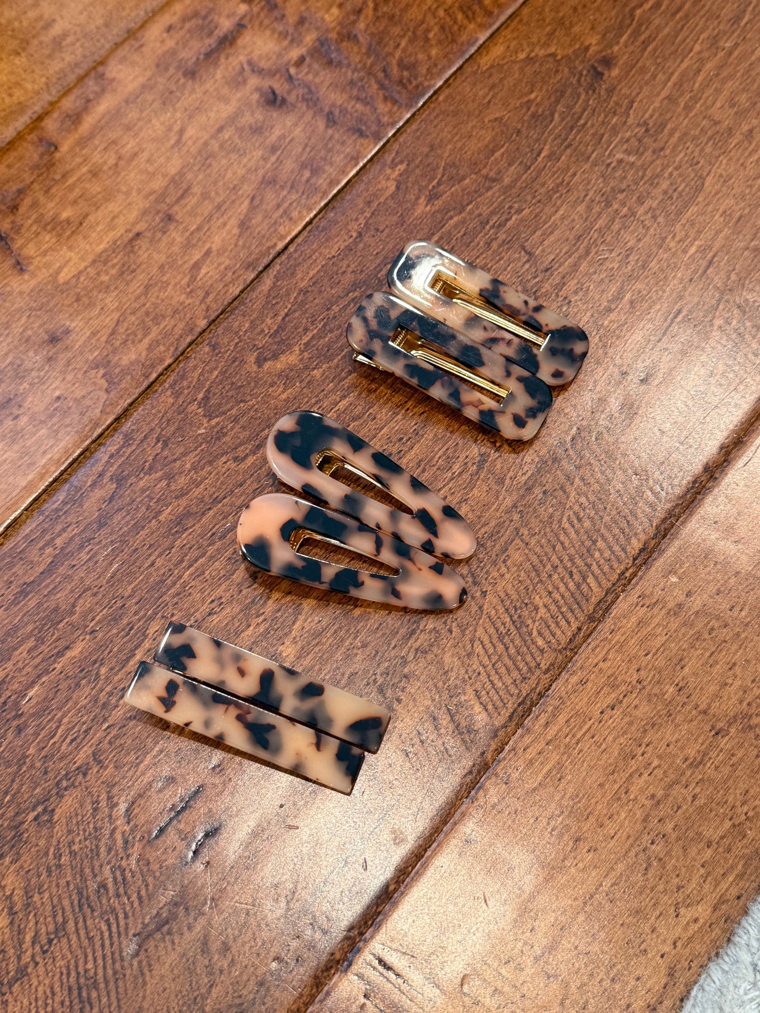 Acetate Hair Clip Pair | Tortoise Shell
