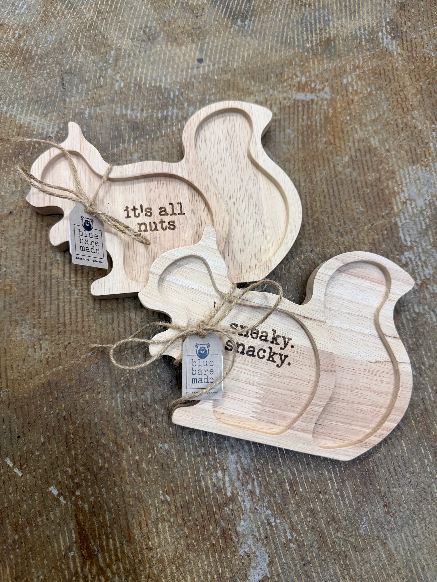 Wood Snack or Trinket Tray | Squirrel Shape