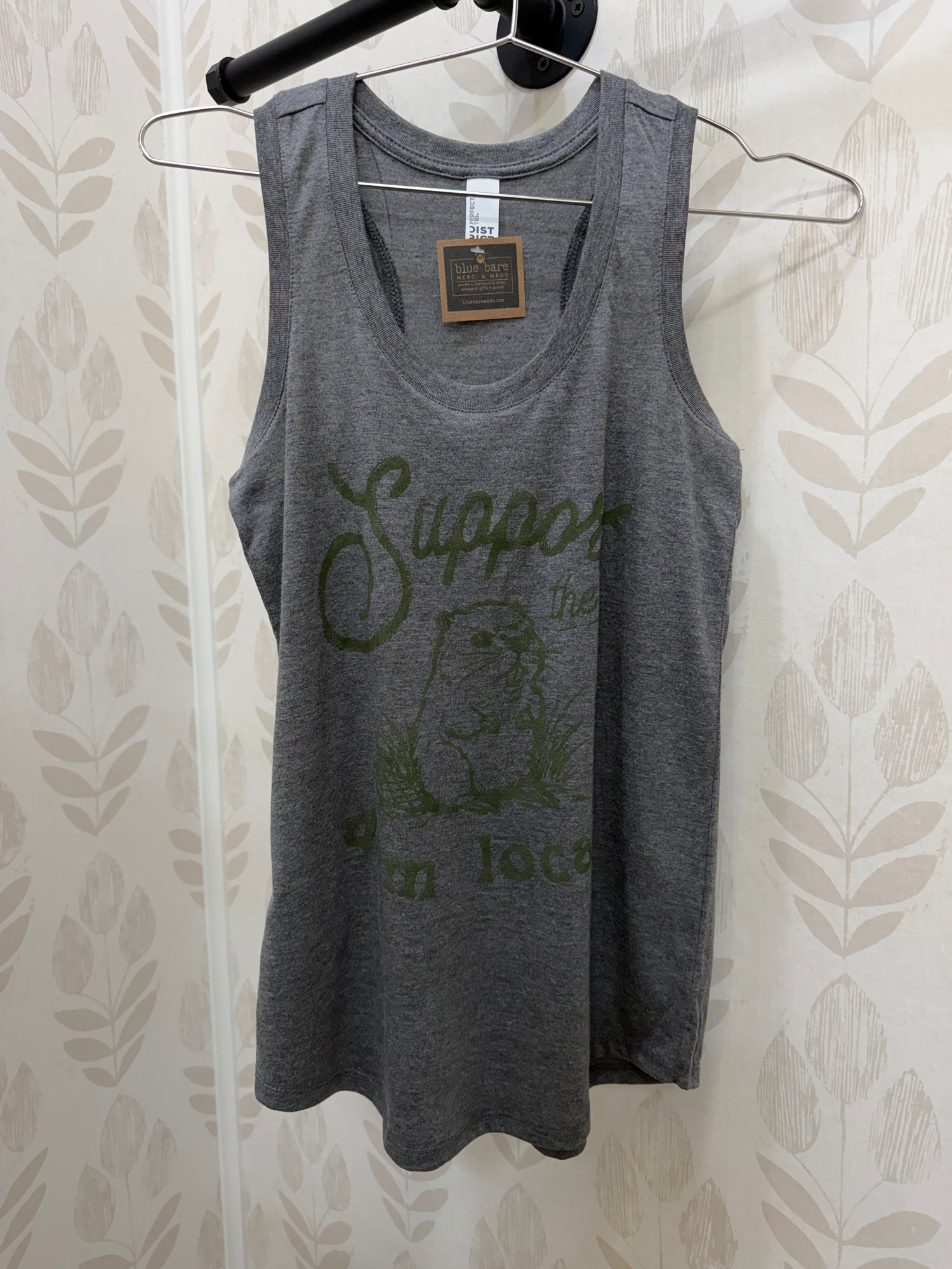 Unisex Tank | Support the "Dam" Locals Beaver - Military Green