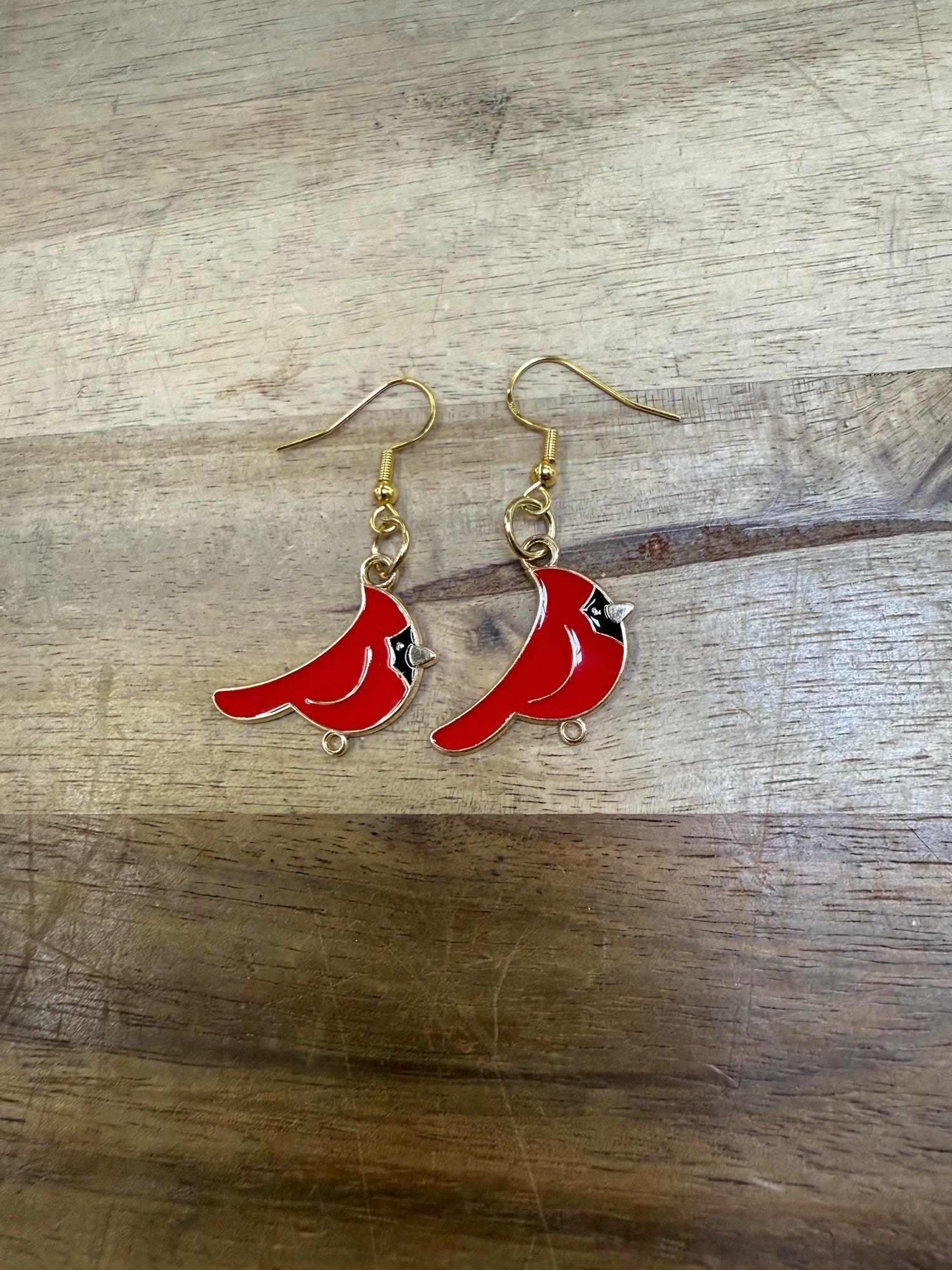 Christmas Dangle Earrings | Cardinal