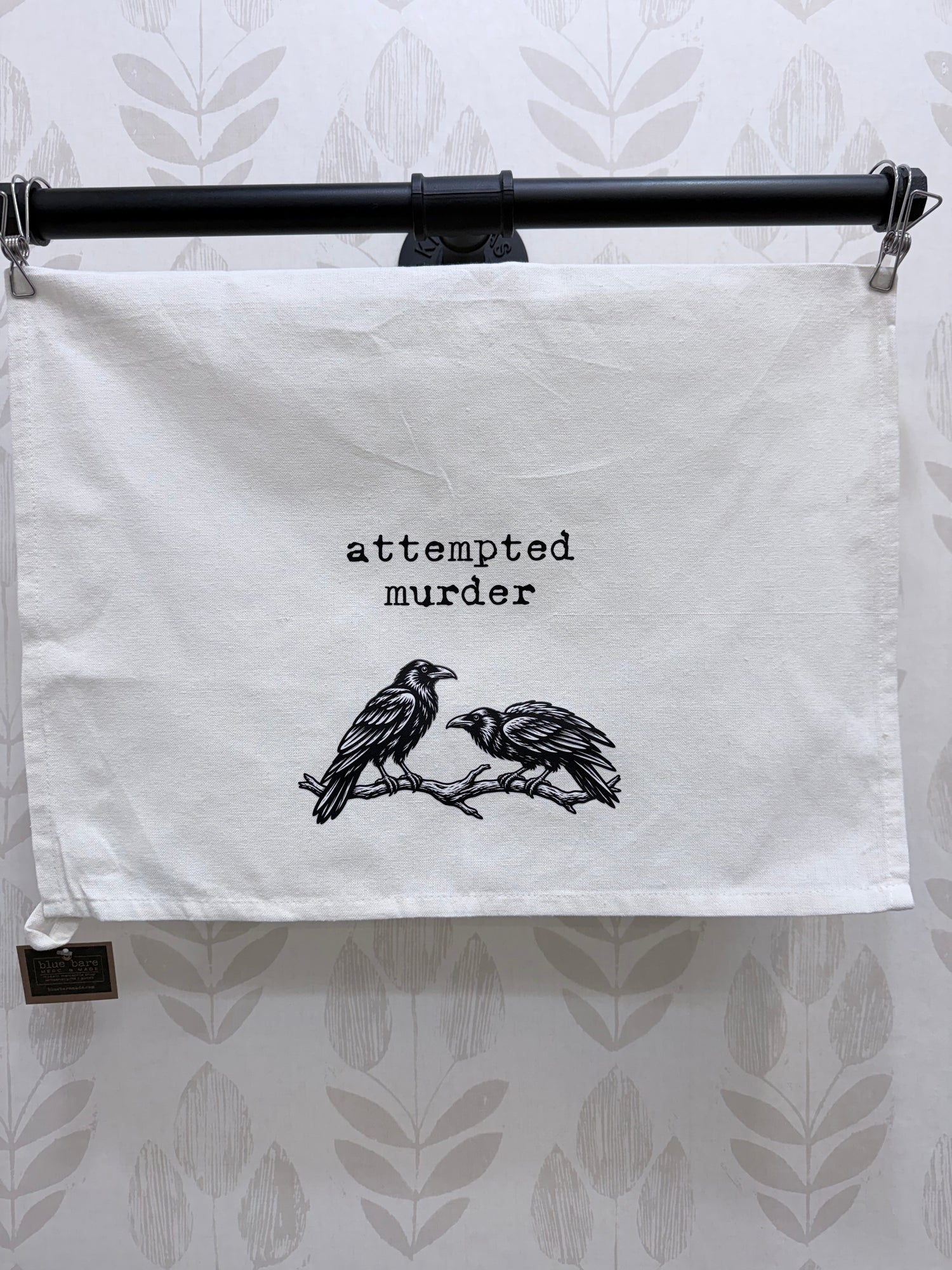 Tea Towel - "Attempted Murder (of Crows)"