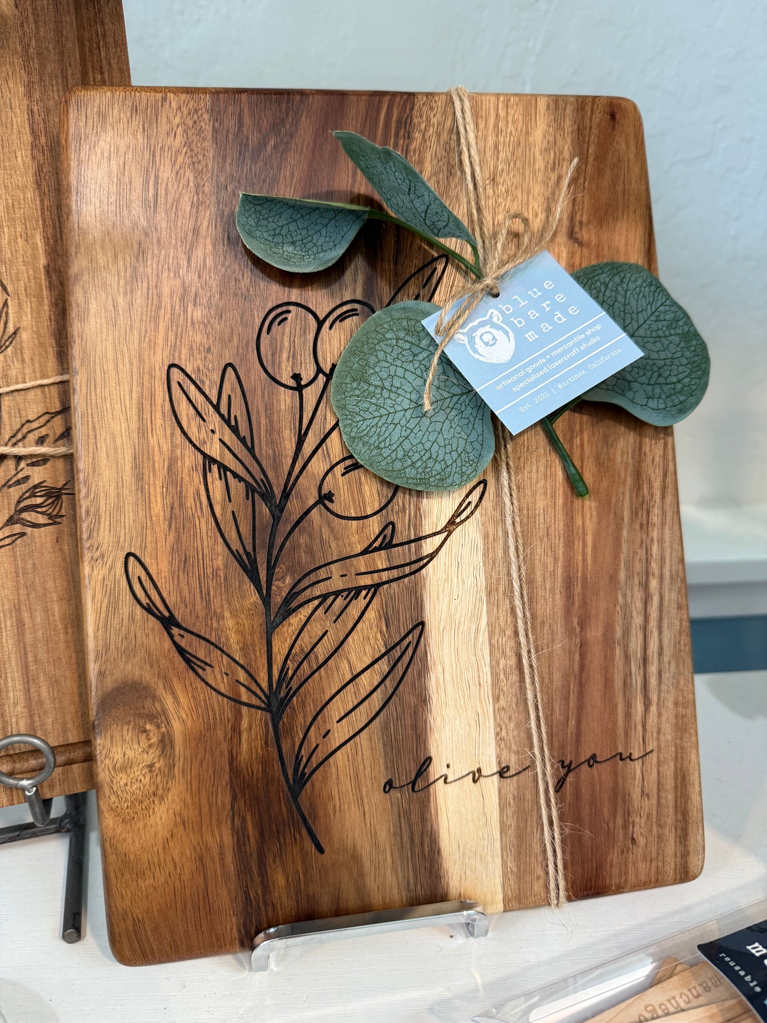 Cutting Board | Olive Branch with "Olive You" Phrase