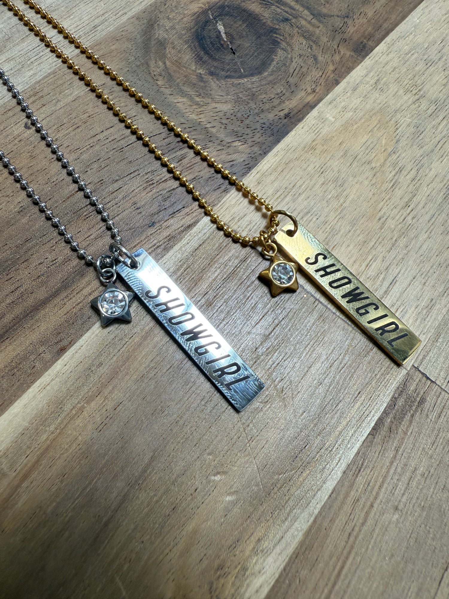 Stainless Necklace | Showgirl with CZ Star Charm