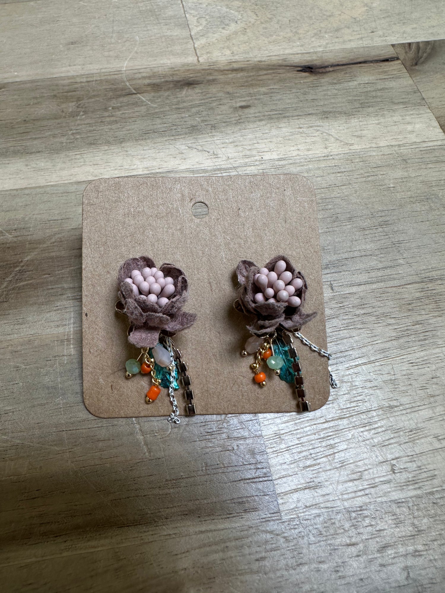 Earring I Purple Flower Studs