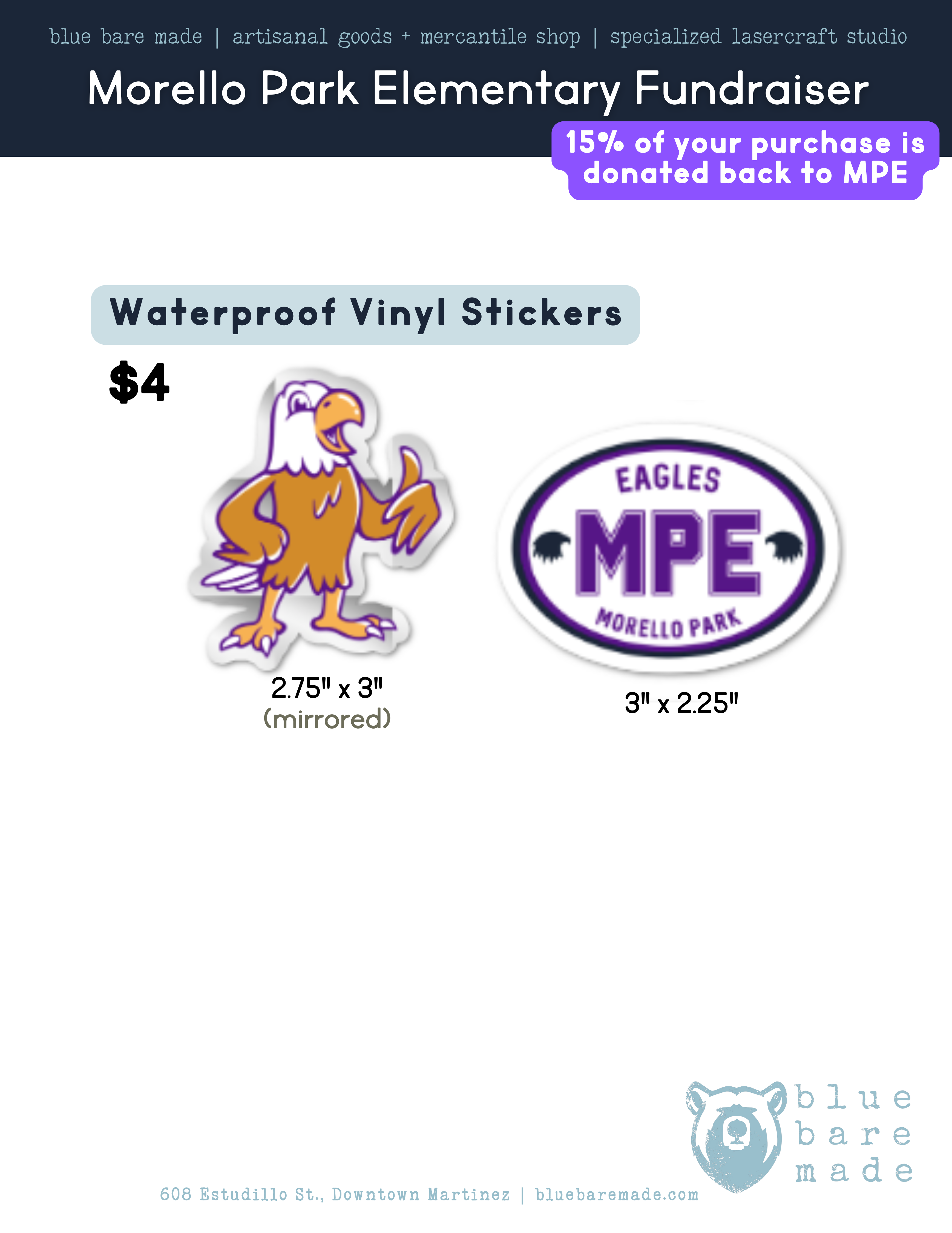 Stickers – Blue Bare Merc. & Made