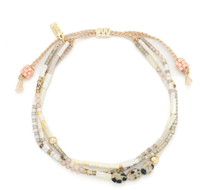 Mixed Media Friendship Bracelet | Joy - Dalmation Jasper