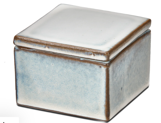 Stoneware Box | Decorative White Glaze