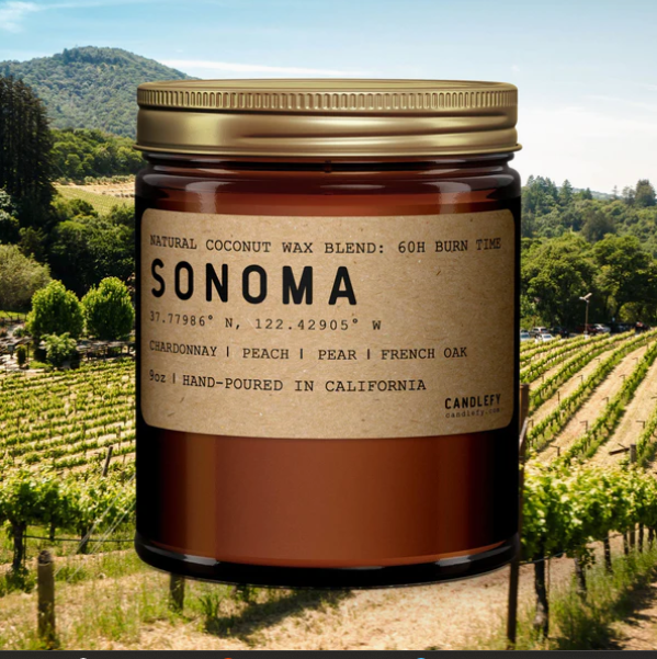 Hand Poured Soy Wax Candle | Sonoma - 8 oz