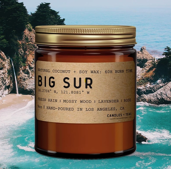 Hand Poured Soy Wax Candle | Big Sur