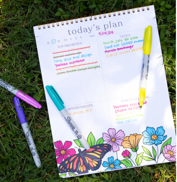 Daily Planner | Color-In for Doodlers 8.5 x 11"